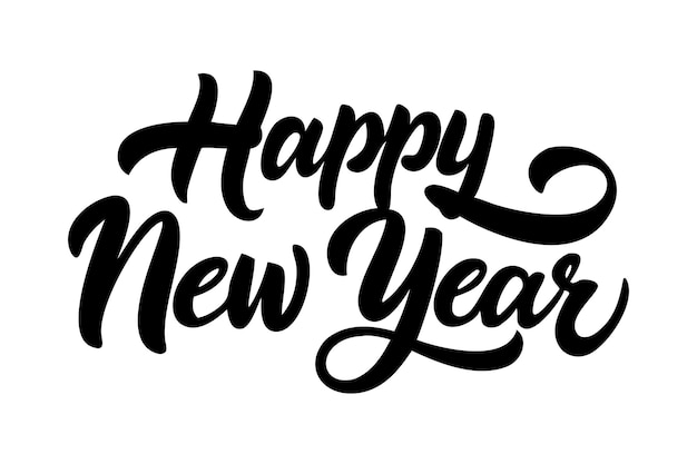 Tylish Glückliches Neujahr Buchstaben für Grußkarten perfekt für festliche Designs digitale Einladungen