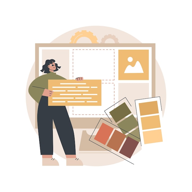 Typografie abstrakte Illustration