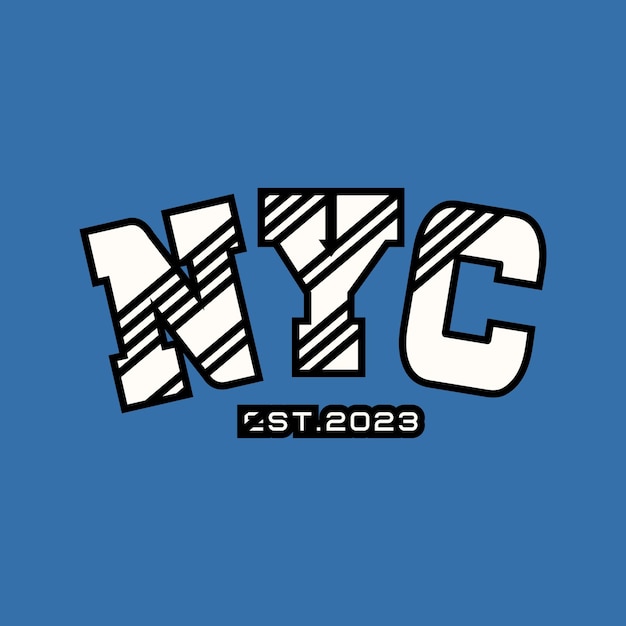 Vektor typografie des new york city-logos