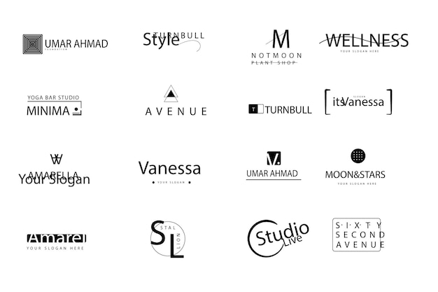 Typografie-Logo-Satz