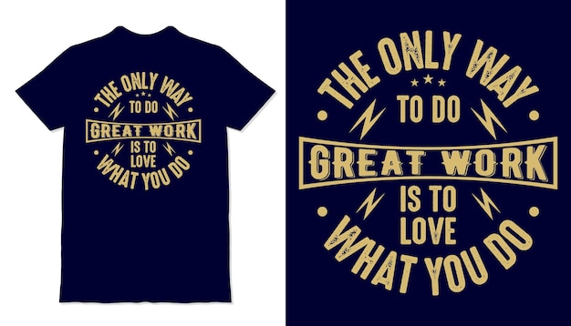 Typographisches T-Shirt-Design