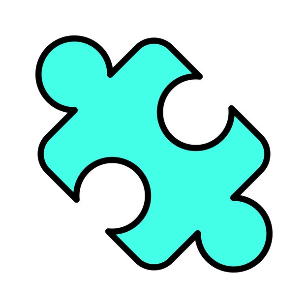 Vektor Übereinstimmendes rätsel-lösungs-symbol