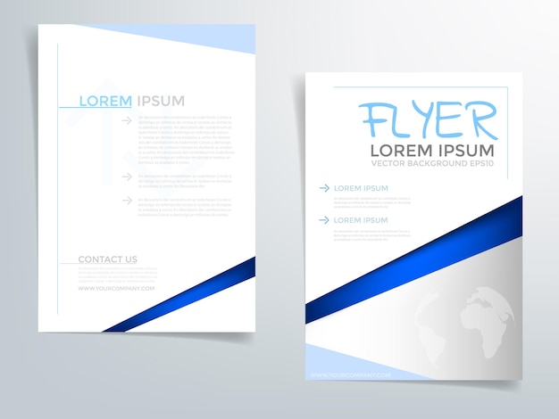 Überschrift Flyer Geschäftsbroschüre Vektorgrafik mit Platz für Text und Nachrichtendesign