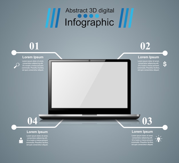 Überwachen sie infografiken