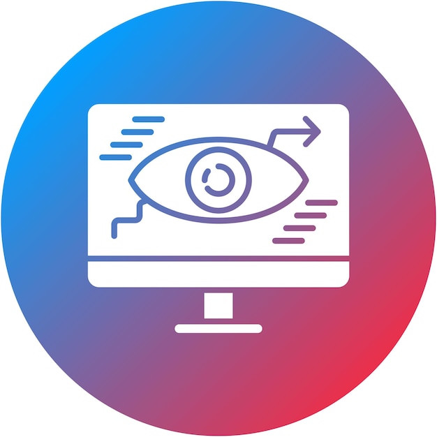 Überwachung von Web-Icon-Vektorbildern Kann für Web-Hosting verwendet werden