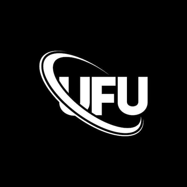 Vektor ufo-logo ufu-buchstaben ufu-letter-logo-design initialen ufu-logo mit kreis und großbuchstaben monogramm logo ufu-typographie für technologie-geschäft und immobilien-marke