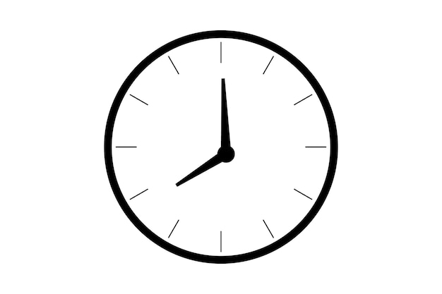 Uhr- oder Zeit-Symbol in Kreisform