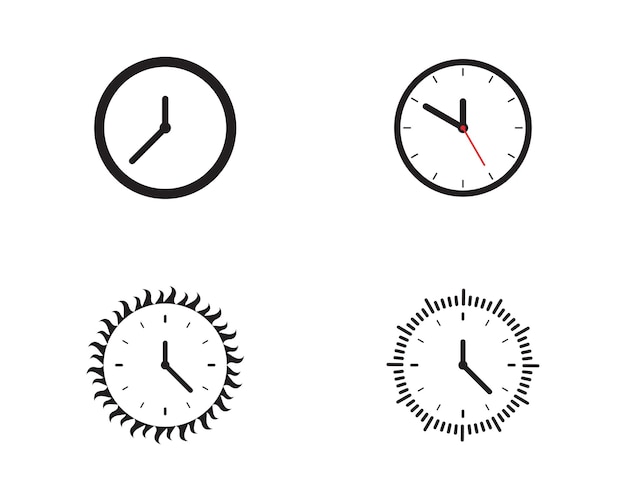 Uhr-symbol-vektor-illustration-design