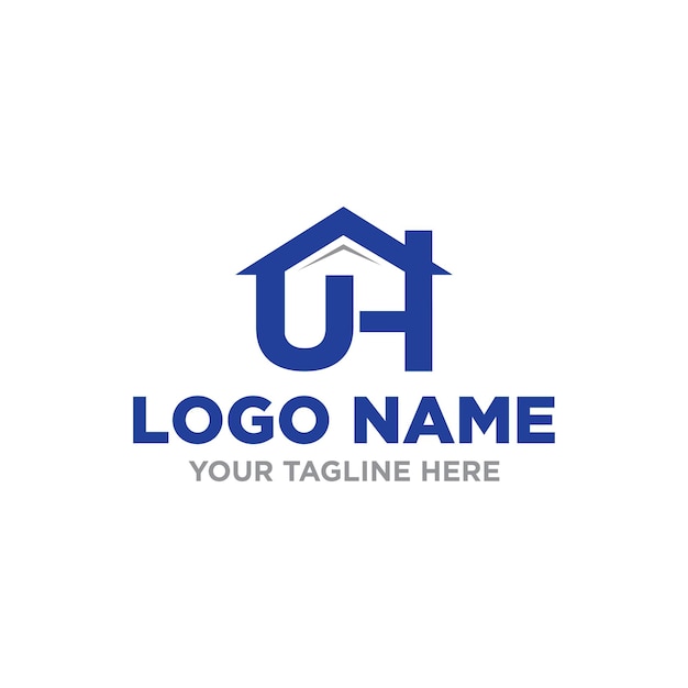 UHrealestateandpropertylogodesignvektor