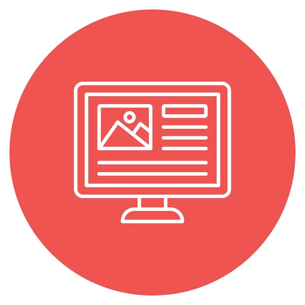 Ui-Design-Icon-Vektorbild Kann für die Informatik verwendet werden