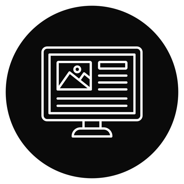 Ui-Design-Icon-Vektorbild Kann für die Informatik verwendet werden