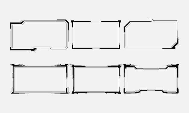 Vektor ui hud-bildschirmtechnik-system-innovation konzept hintergrund vorlage vektor-illustration