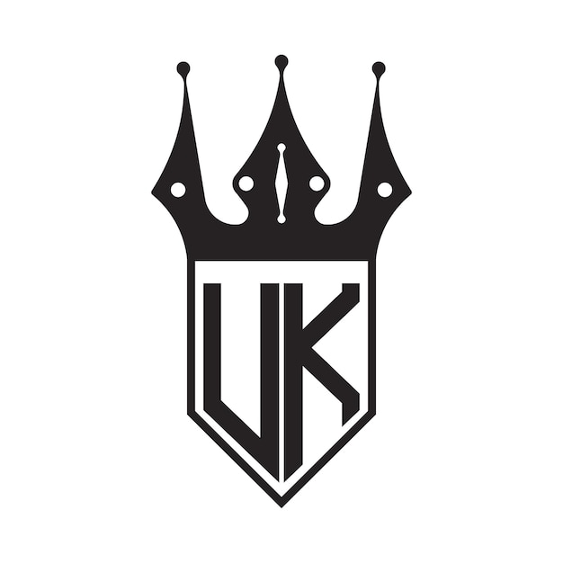Vektor uk-logo-buchstaben-vektor-design-symbol-hintergrund