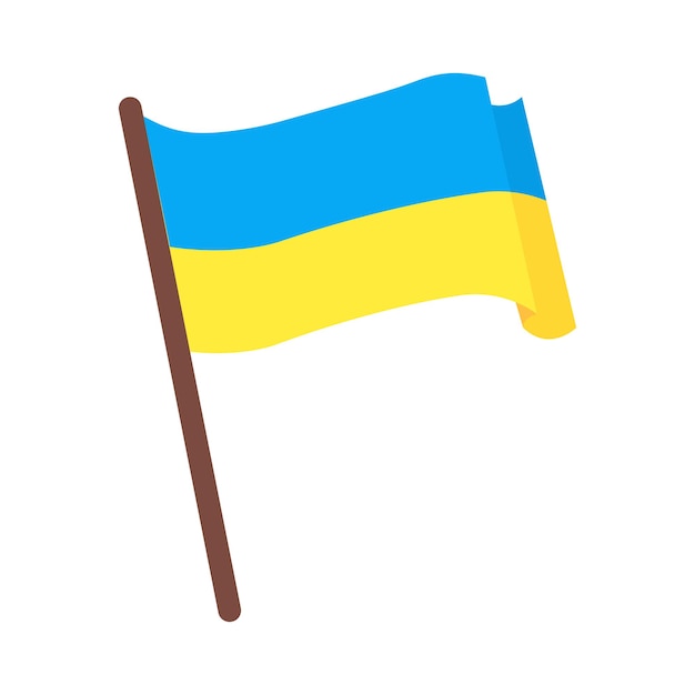 Vektor ukraine-flagge