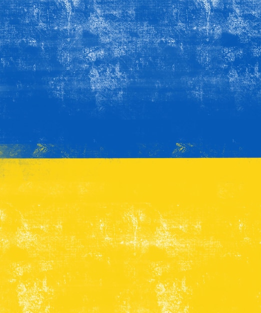 Ukraine Republik Vektorsymbol Symbol Frieden und Krieg Konzept Illustration blau und gelb