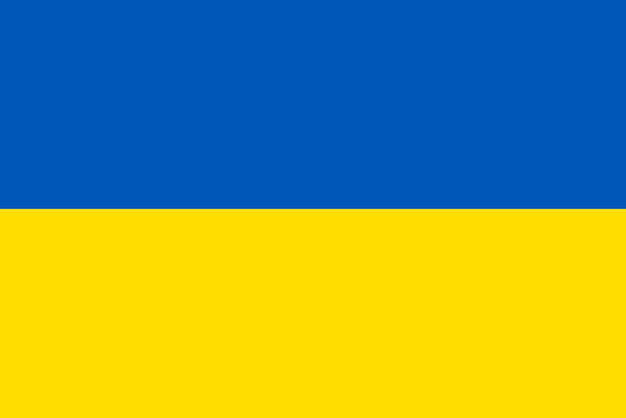 Ukrainisches flaggenvektordesign