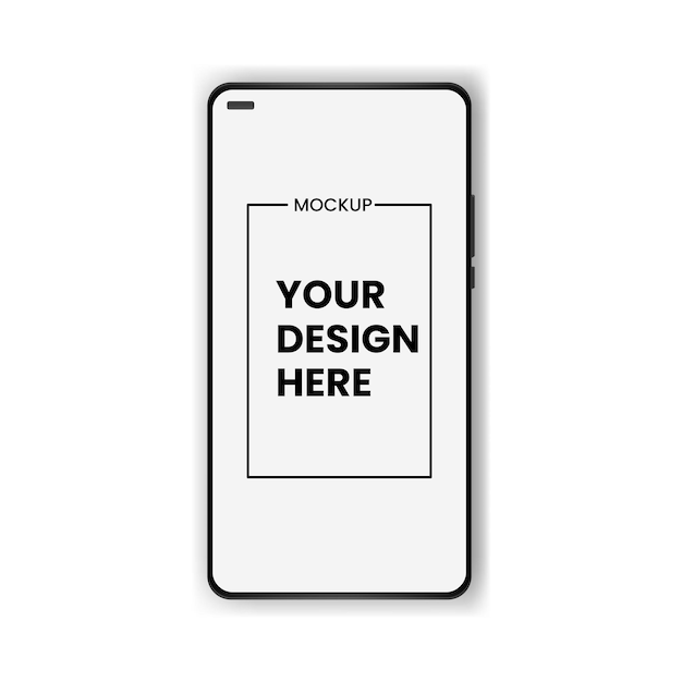 Ultra-realistische moderne Touch-Smartphone-Flachvektorillustration des Smartphones