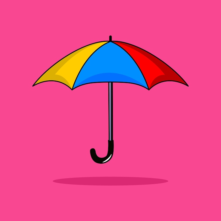 Vektor umbrella-vektor-bildgebung
