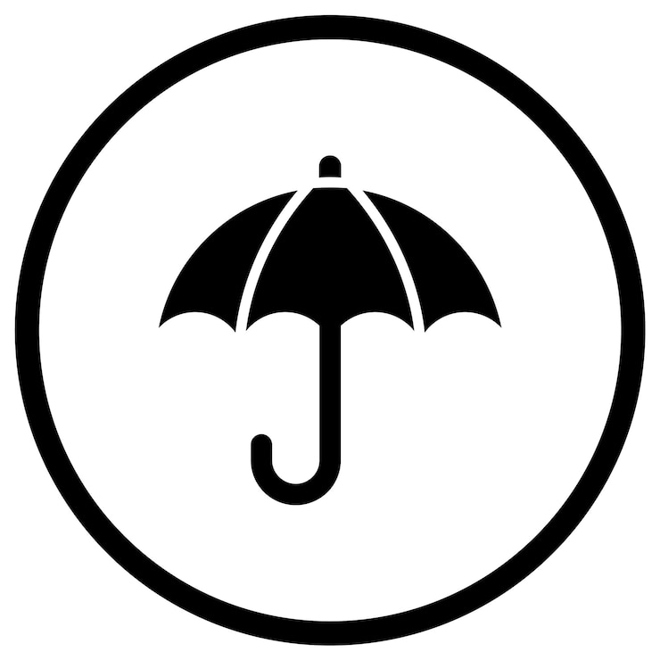 Vektor umbrella-vektor-ikonen-design-illustration
