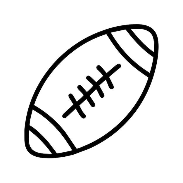 Umriss der Rugby-Ikonen