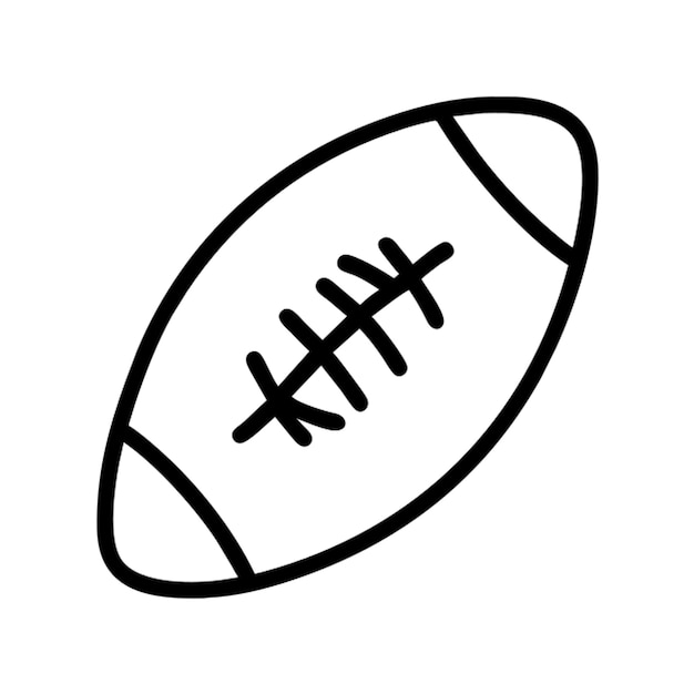 Umriss der Rugby-Ikonen