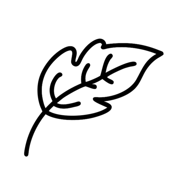 Umriss des Herbstblatt-Symbols