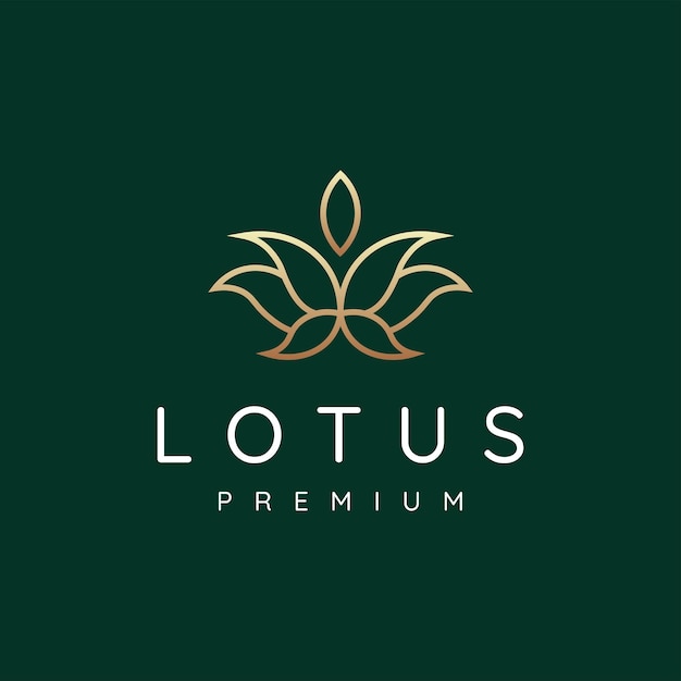 Umriss des lotus-logo-designs