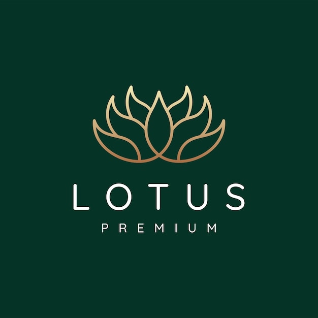 Umriss des Lotus-Logo-Designs