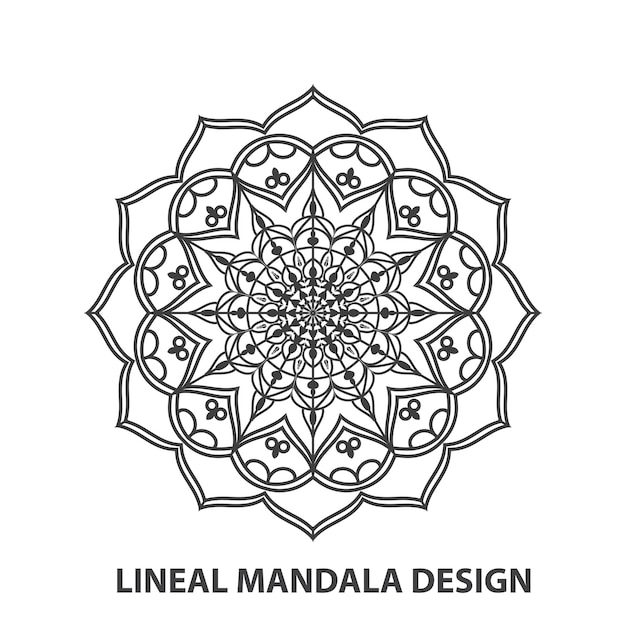 Umriss des Mandala-Designs