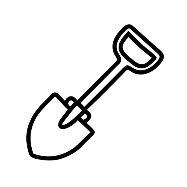 Umriss des Schaufel-Symbols