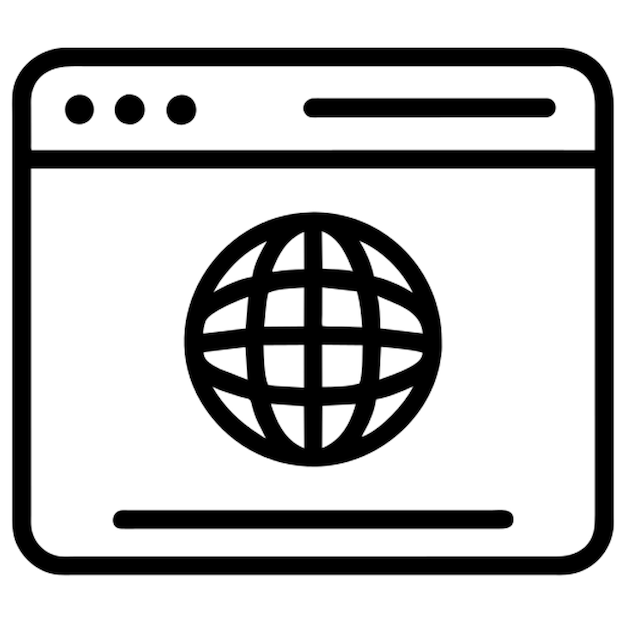 Umriss des Webcookie-Symbols