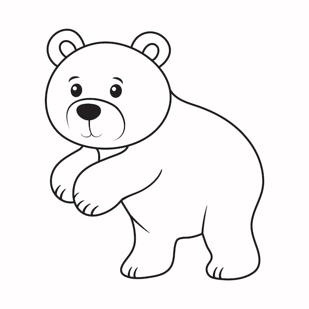 Umrissdesign des Bären