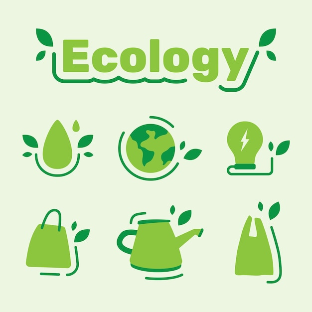 Umweltelemente der ökologiesammlung