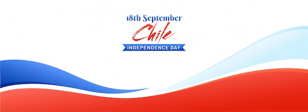Unabhängigkeitstag von chile-hintergrund-design