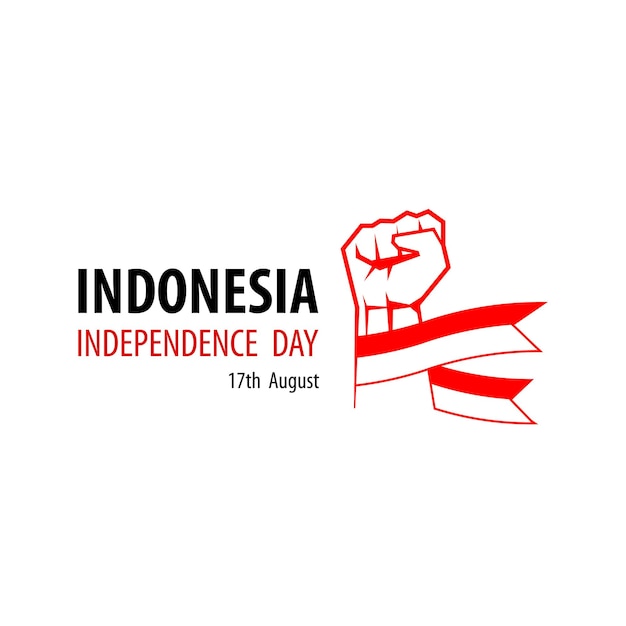 Unabhängigkeitstag von indonesien design vector