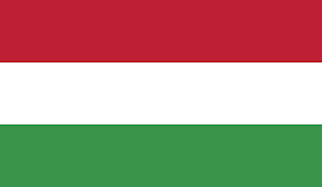 Vektor ungarische nationalflagge
