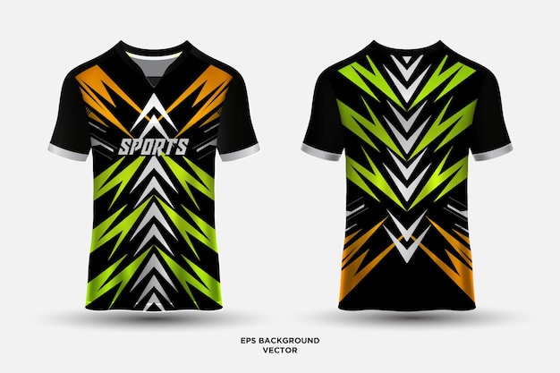 Unglaubliches t-shirt mit abstraktem trikot, geeignet für rennsport, fußballspiele, motocross und e-sport