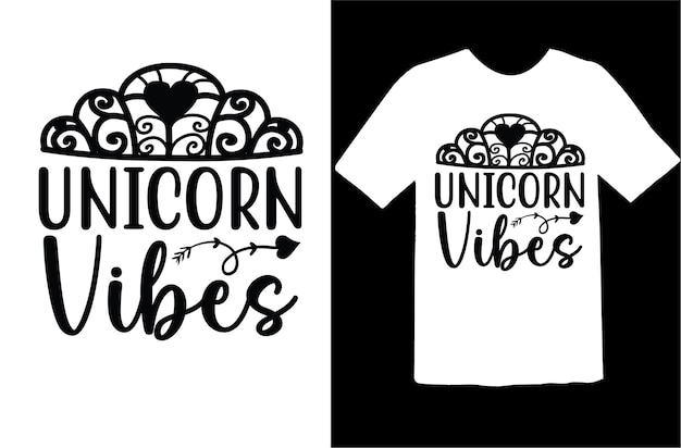 Unicorn vibes t-shirt-design
