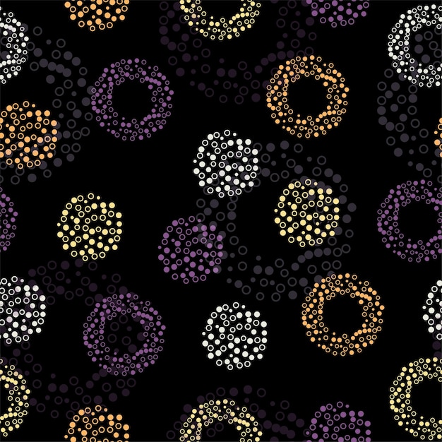 Unregelmäßige handgezeichnete einfache gepunktete Druck winzige Polka Dots isoliert auf einem hellrosa Hintergrund