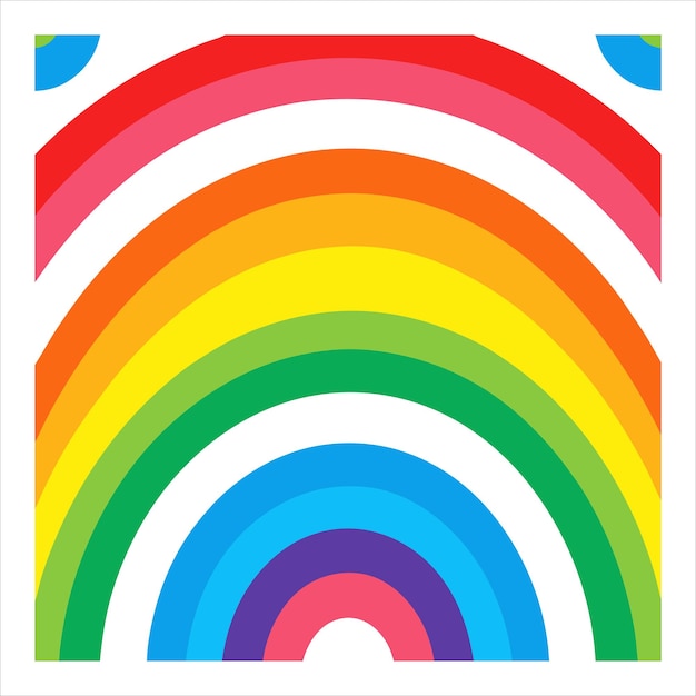 Unregelmäßiger Regenbogen-Nähtlos-Vektor mit Gradient-Effekt