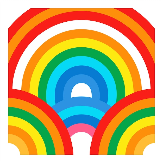 Unregelmäßiger Regenbogen-Nähtlos-Vektor mit Gradient-Effekt