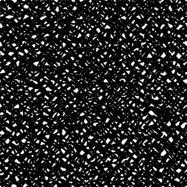Unregelmäßiges schwarzes Texturmuster. Nahtloser handgezeichneter Grafikdruck. Chaotische Vektorillustration