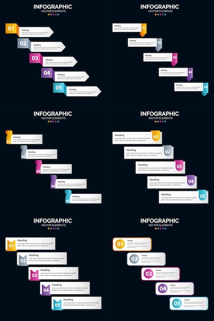 Vektor unsere infografiken und diagramme verleihen jeder geschäftspräsentation professionalität