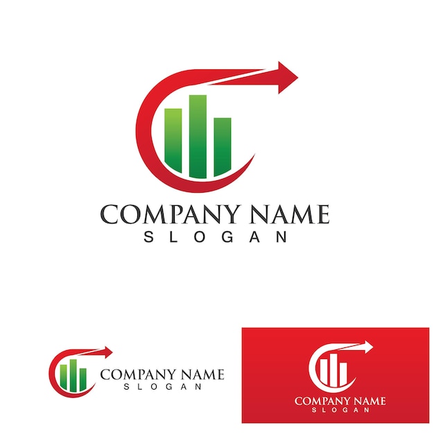 Unternehmensfinanzierung und marketing-logo vektor-illustrationsdesign