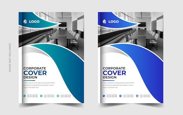 Vektor unternehmensprofilbuch und broschüren-cover entwerfen moderne jahresberichtvorlage