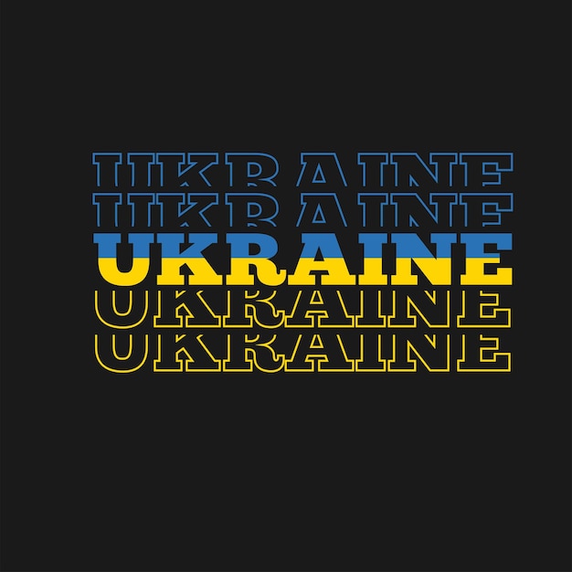 Unterstützen sie die ukraine beten sie für die darstellung des friedenskonzepts in der ukraine symbol für blaue und gelbe flagge