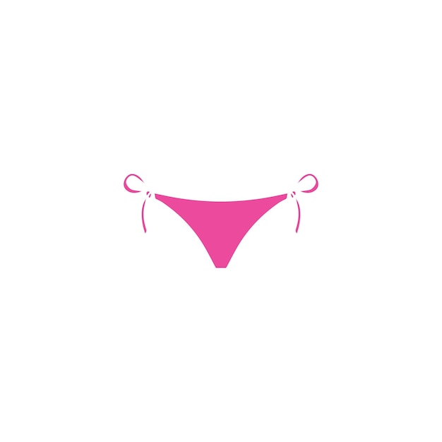 Unterwäsche-rosa-bikini-logo-design