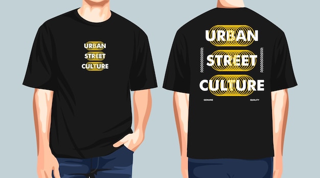 Urban street culture streetwear t-shirt design