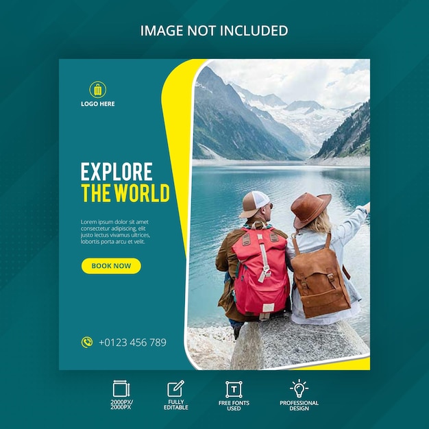 Urlaub Reisen Urlaub Moderne Geschäfte Wohnung Soziale Medien Instagram Post