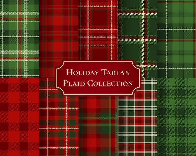Urlaubs-Tartan-Plate-Kollektion